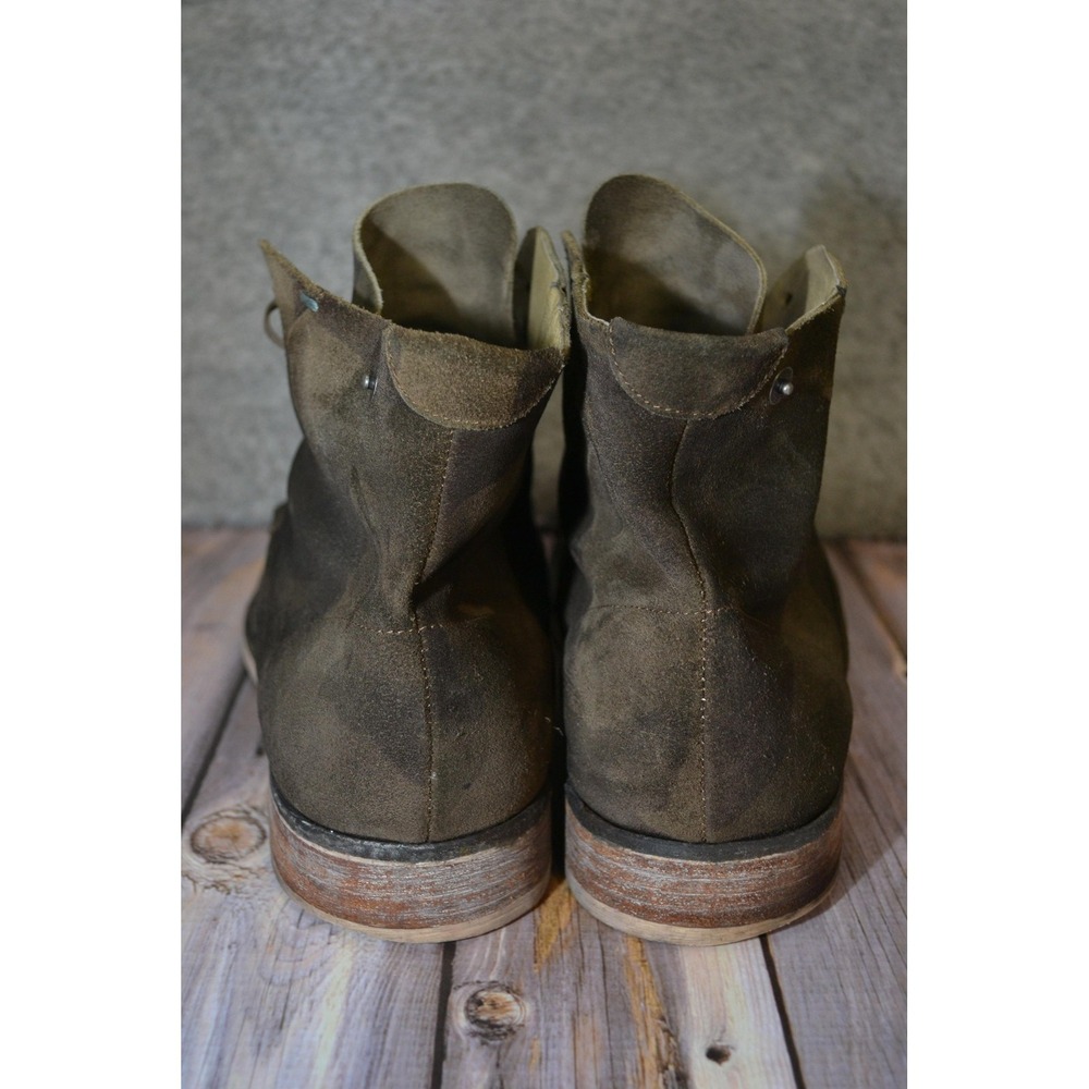 Diesel Boots Mens Size 10 Green Suede Camouflage Chukka Lace Up Ankle Made Italy - Picture 5 of 13